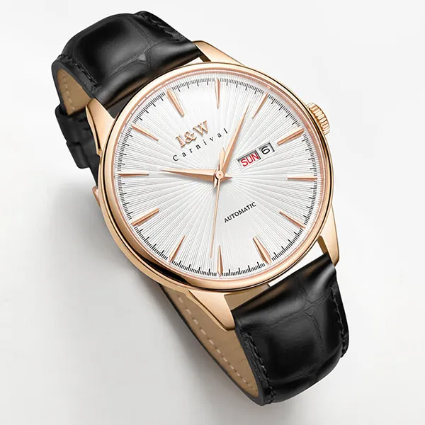 Đồng Hồ Nam I&W Carnival Automatic Watch IW519G-DD (IW519G2) Màu Đen Trắng