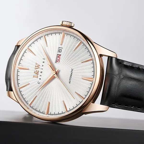 Đồng Hồ Nam I&W Carnival Automatic Watch IW519G-DD (IW519G2) Màu Đen Trắng