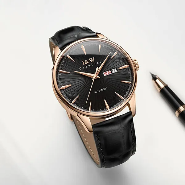 Đồng Hồ Nam I&W Carnival Automatic Watch IW519G-DD (IW519G4) Màu Đen - Đồng hồ - Vua Hàng Hiệu