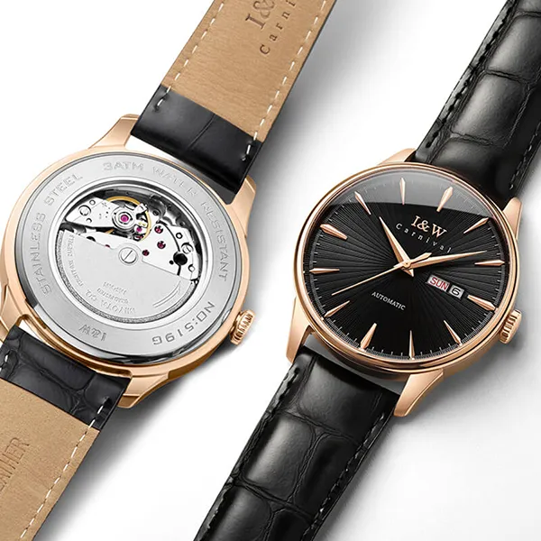 Đồng Hồ Nam I&W Carnival Automatic Watch IW519G-DD (IW519G4) Màu Đen - Đồng hồ - Vua Hàng Hiệu