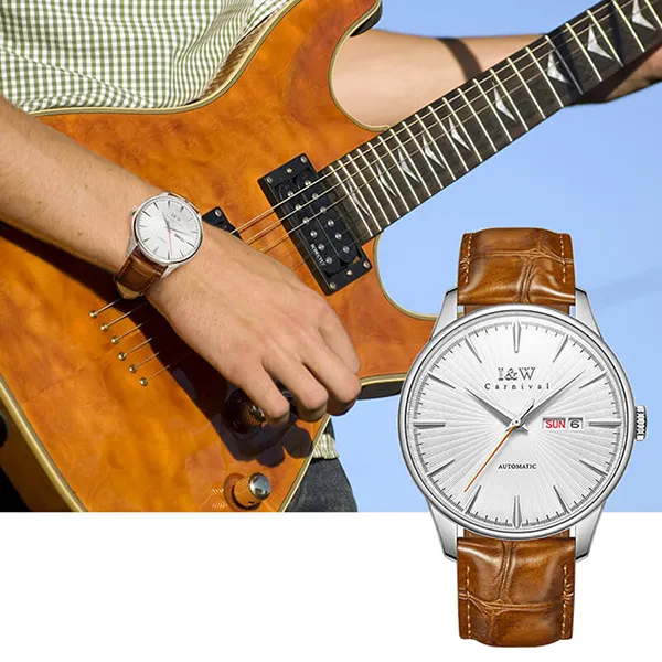 Đồng Hồ Nam I&W Carnival Automatic Watch IW519G-DD (IW519G5) Màu Nâu