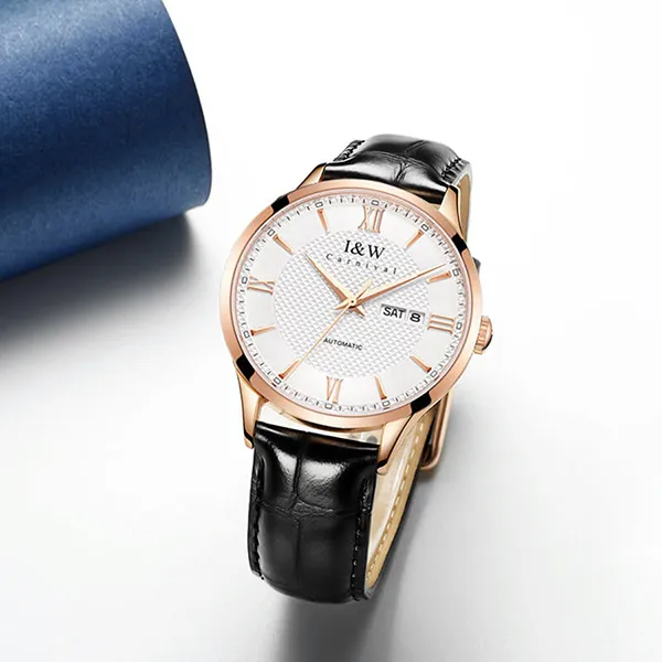 Đồng Hồ Nam I&W Carnival Automatic Watch IW520G-DD (IW520G1) Màu Đen Trắng