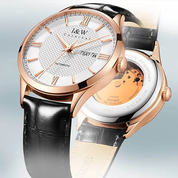 Đồng Hồ Nam I&W Carnival Automatic Watch IW520G-DD (IW520G1) Màu Đen Trắng