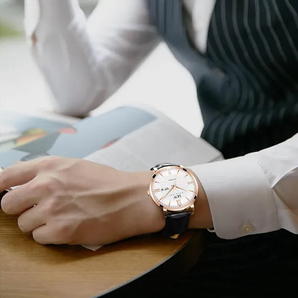 Đồng Hồ Nam I&W Carnival Automatic Watch IW520G-DD (IW520G1) Màu Đen Trắng