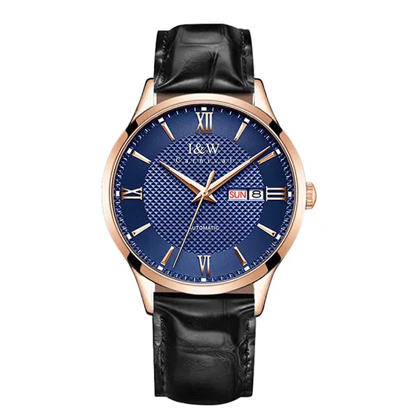 Đồng Hồ Nam I&W Carnival Automatic Watch IW520G-DD (IW520G3) Màu Đen/Xanh