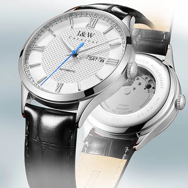 Đồng Hồ Nam I&W Carnival Automatic Watch IW520G-DD (IW520G4) Màu Đen Trắng