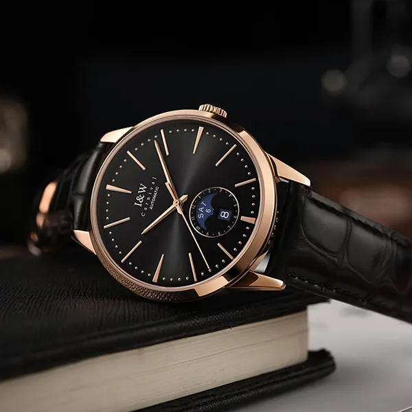 Đồng Hồ Nam I&W Carnival Automatic Watch IW541G-DD (IW541G3) Màu Đen Phối Vàng Hồng