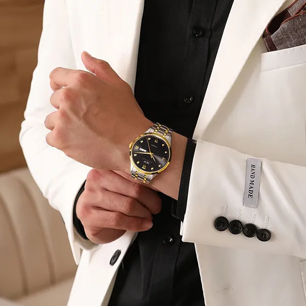 Đồng Hồ Nam I&W Carnival Automatic Watch IW555G-DT (IW555G3) Màu Bạc Phối Vàng