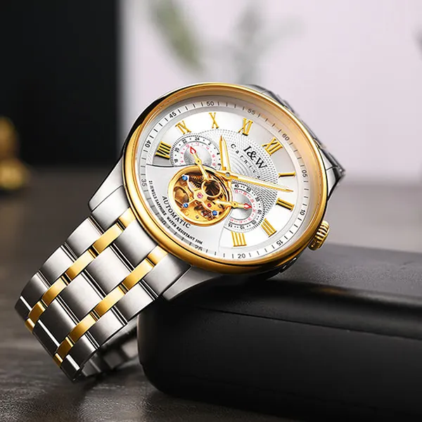 Đồng Hồ Nam I&W Carnival Automatic Watch IW613G-DT (IW613G1) Màu Bạc/Gold - Đồng hồ - Vua Hàng Hiệu