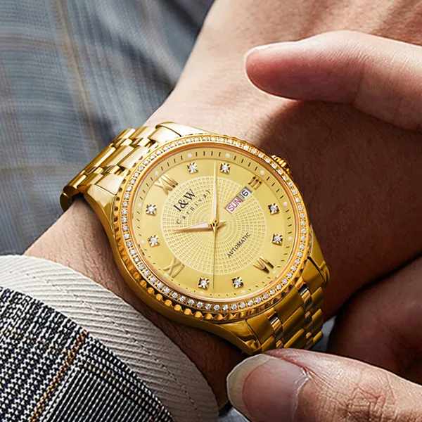 Đồng Hồ Nam I&W Carnival Automatic Watch IW615G-DT (IW615G3) Màu Vàng Gold