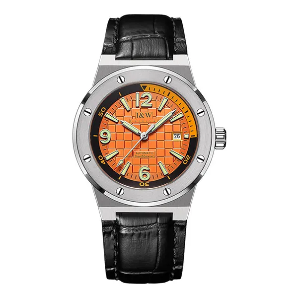 Đồng Hồ Nam I&W Carnival Automatic Watch IW618G-DD (IW618G13) Màu Đen/Cam