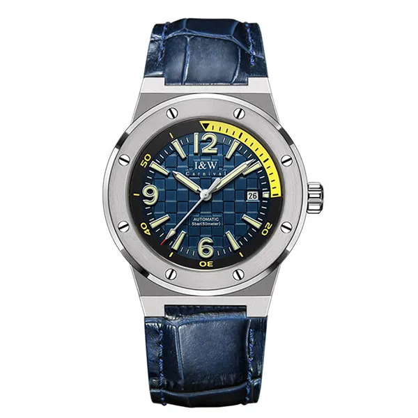 Đồng Hồ Nam I&W Carnival Automatic Watch IW618G-DD (IW618G8) Màu Xanh Lam - Đồng hồ - Vua Hàng Hiệu