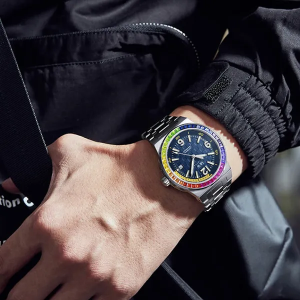 Đồng Hồ Nam I&W Carnival Automatic Watch IW661G-DT (IW661G5) Màu Bạc Phối Xanh Navy