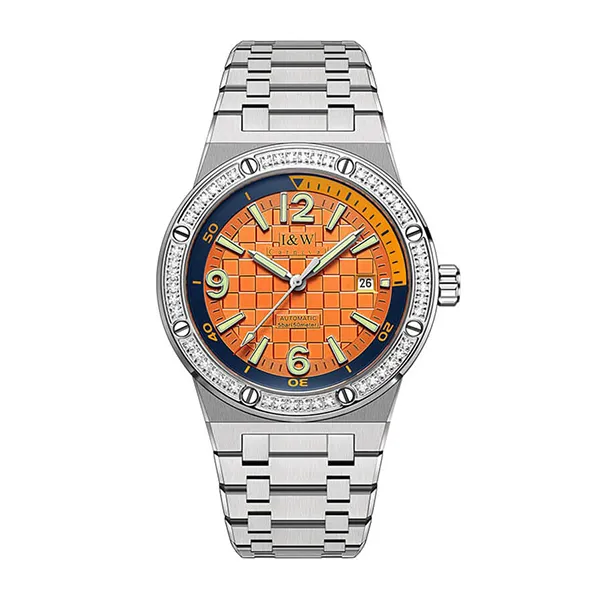 Đồng Hồ Nam I&W Carnival Automatic Watch IW661G-DT (IW661G7) Màu Bạc Phối Cam