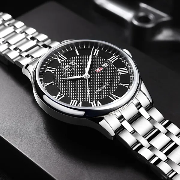 Đồng Hồ Nam I&W Carnival Automatic Watch IW682G-DT (IW682G2) Màu Bạc Phối Đen