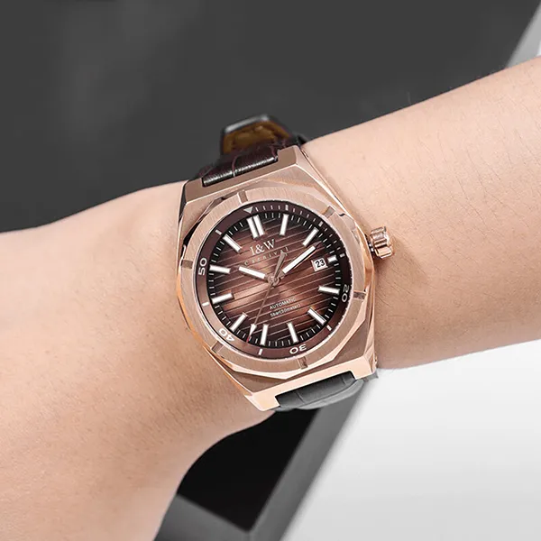 Đồng Hồ Nam I&W Carnival Automatic Watch IW711G-DD (IW711G17) Màu Nâu - Đồng hồ - Vua Hàng Hiệu