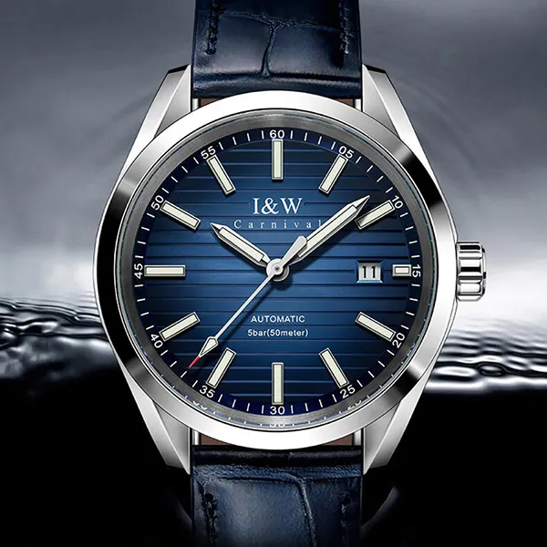 Đồng Hồ Nam I&W Carnival Automatic Watch IW713G-DD (IW713G1) Màu Xanh Lam - Đồng hồ - Vua Hàng Hiệu