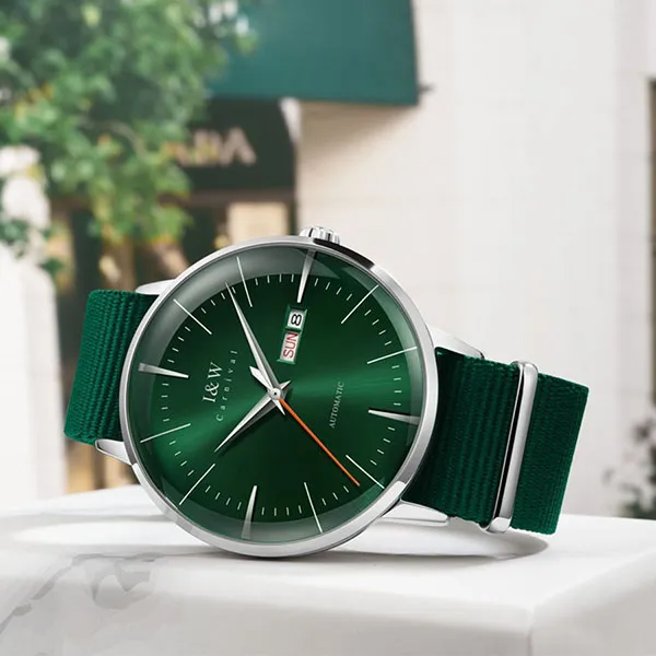 Đồng Hồ Nam I&W Carnival IW506G-DV (IW506G4) Automatic Màu Xanh Green - Đồng hồ - Vua Hàng Hiệu