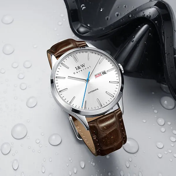 Đồng Hồ Nam I&W Carnival IW509G-DD (IW509G7) Automatic Màu Nâu Bạc