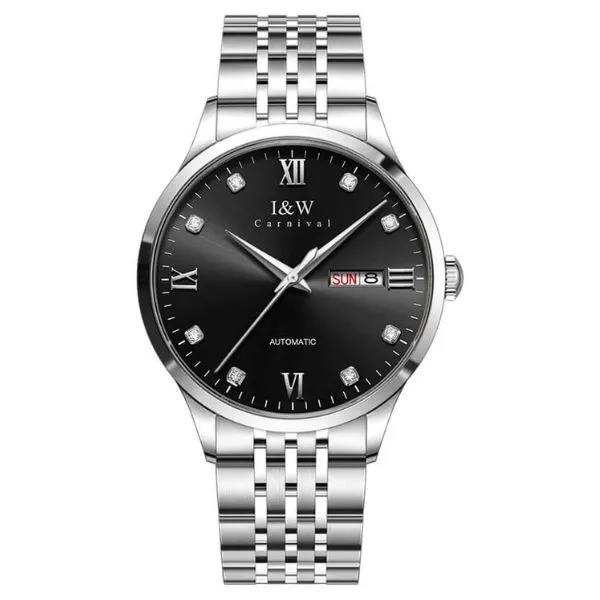 Đồng Hồ Nam I&W Carnival IW512G-DT (IW512G4) Màu Bạc - Đen