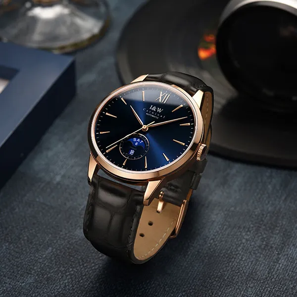 Đồng Hồ Nam I&W Carnival IW527G-DD (IW527G2) Automatic Màu Xanh Đen