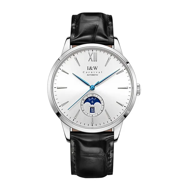 Đồng Hồ Nam I&W Carnival IW527G-DD (IW527G4) Automatic Màu Đen Bạc