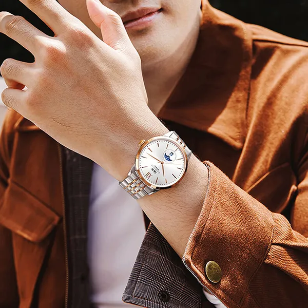 Đồng Hồ Nam I&W Carnival IW527G-DT (IW527G7) Automatic Màu Bạc/Vàng Hồng