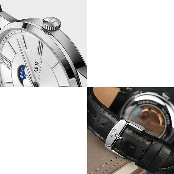 Đồng Hồ Nam I&W Carnival IW528G-DD Automatic (IW528G4) Màu Bạc Đen