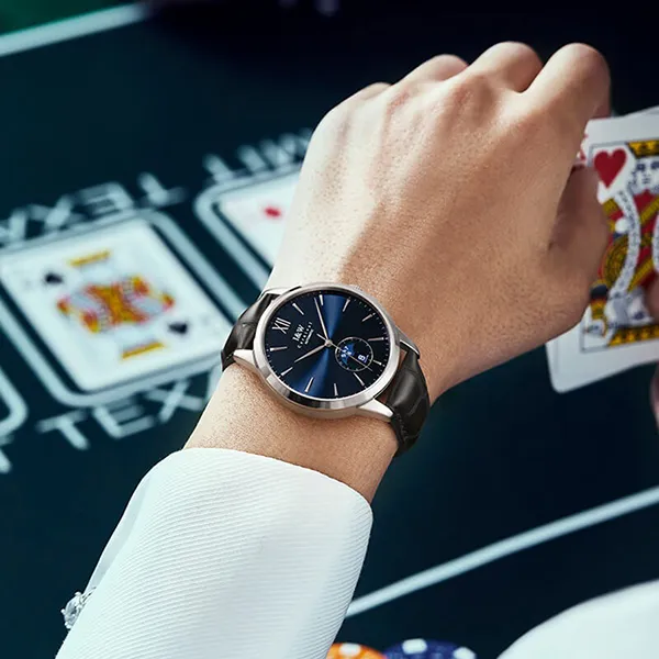 Đồng Hồ Nam I&W Carnival IW528G-DD Automatic (IW528G5) Màu Xanh Đen