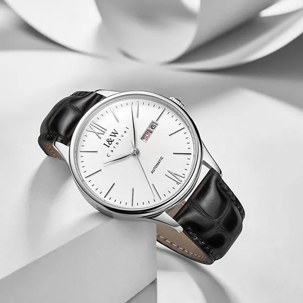 Đồng Hồ Nam I&W Carnival IW529G-DD Automatic (IW529G7) Màu Đen Trắng