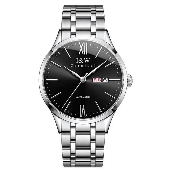 Đồng Hồ Nam I&W Carnival IW529G-DT Automatic (IW529G13) Màu Bạc Đen