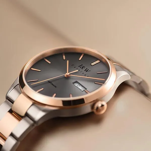 Đồng Hồ Nam I&W Carnival IW530G-DT Automatic (IW530G3) Màu Xám Vàng