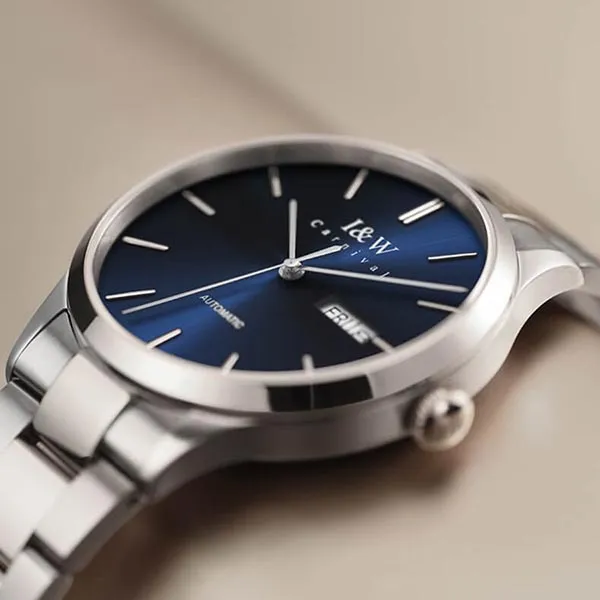 Đồng Hồ Nam I&W Carnival IW530G-DT Automatic (IW530G5) Màu Xanh Bạc