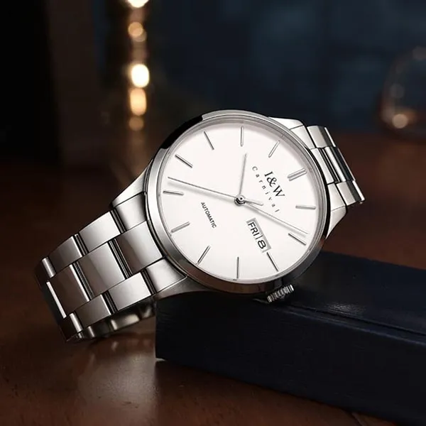 Đồng Hồ Nam I&W Carnival IW530G-DT Automatic (IW530G6) Màu Trắng Bạc