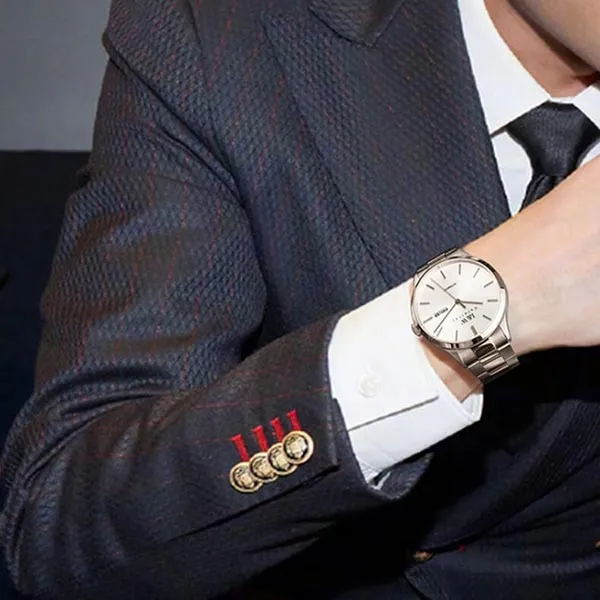 Đồng Hồ Nam I&W Carnival IW530G-DT Automatic (IW530G6) Màu Trắng Bạc