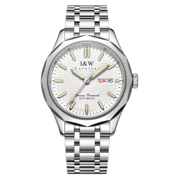 Đồng Hồ Nam I&W Carnival IW563G-DT (IW563G3) Màu Trắng Bạc - Đồng hồ - Vua Hàng Hiệu