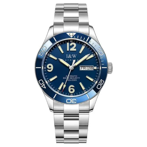Đồng Hồ Nam I&W Carnival IW586G-DT (IW586G6) Màu Bạc Xanh Dương