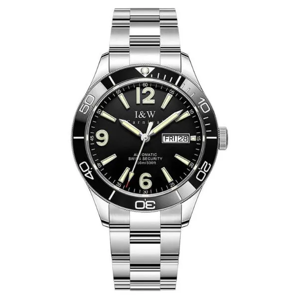 Đồng Hồ Nam I&W Carnival IW586G-DT (IW586G7) Màu Bạc - Đen