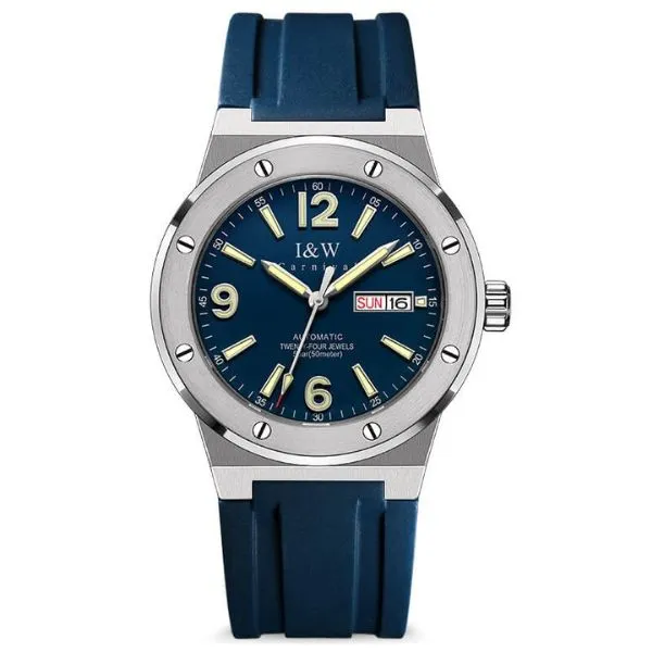 Đồng Hồ Nam I&W Carnival IW589G-DS (IW589G6) Màu Bạc Xanh