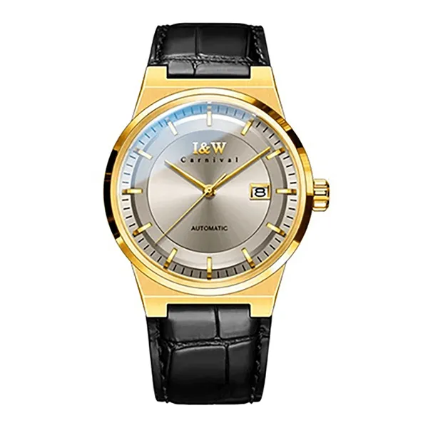 Đồng Hồ Nam I&W Carnival IW612G-DT (IW612G12) Automatic Màu Đen Vàng - Đồng hồ - Vua Hàng Hiệu