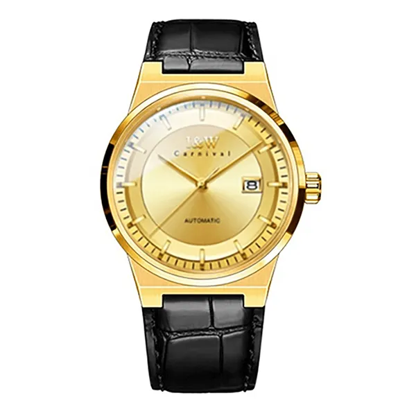Đồng Hồ Nam I&W Carnival IW612G-DT (IW612G13) Automatic Màu Đen Vàng