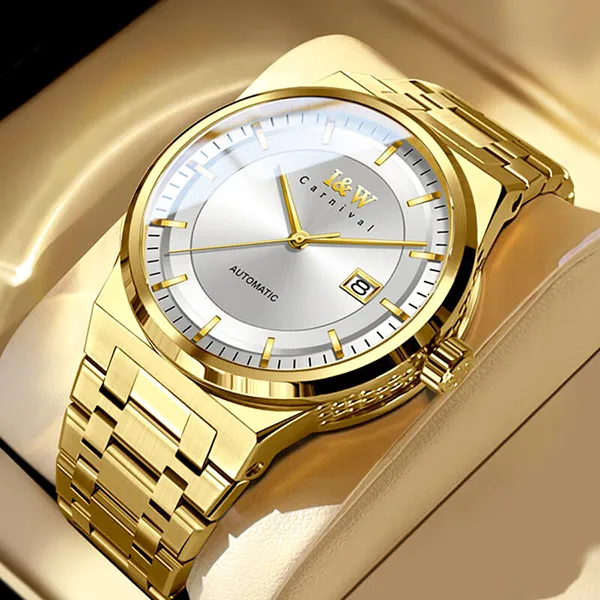 Đồng Hồ Nam I&W Carnival IW612G-DT (IW612G15) Automatic Màu Vàng