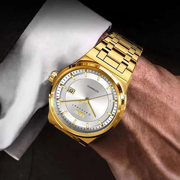 Đồng Hồ Nam I&W Carnival IW612G-DT (IW612G15) Automatic Màu Vàng