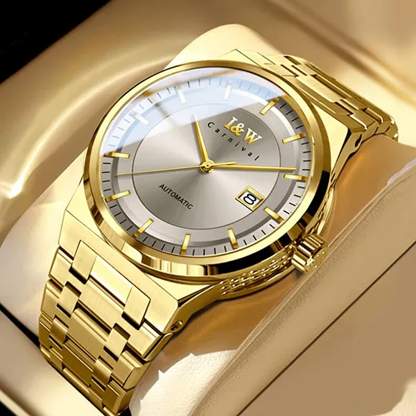 Đồng Hồ Nam I&W Carnival IW612G-DT (IW612G16) Automatic Màu Vàng