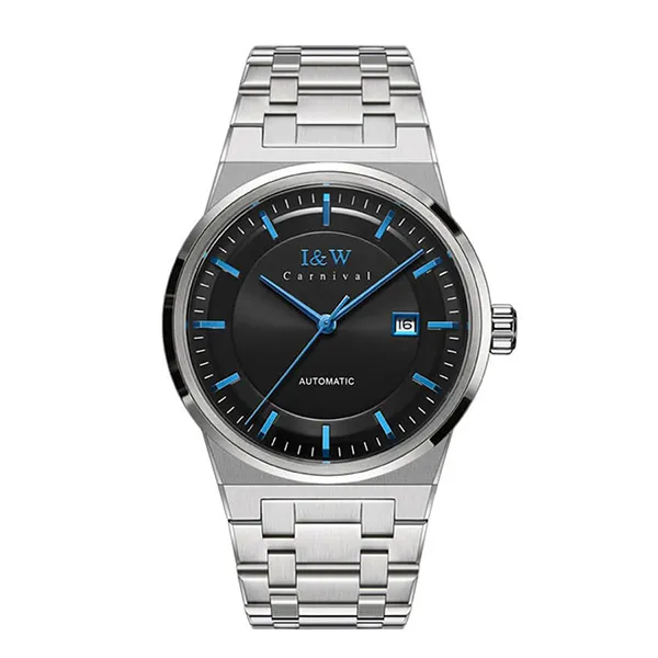 Đồng Hồ Nam I&W Carnival IW612G-DT (IW612G7) Automatic Màu Đen Bạc