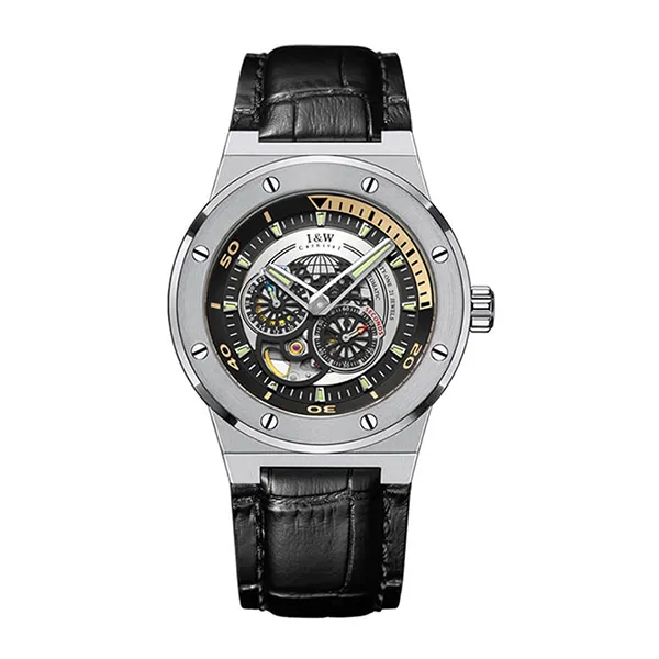 Đồng Hồ Nam I&W Carnival IW619G-DD (IW619G11) Automatic Màu Đen Bạc - Đồng hồ - Vua Hàng Hiệu