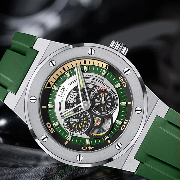 Đồng Hồ Nam I&W Carnival IW619G-DS (IW619G3) Automatic Màu Xanh Lá - Đồng hồ - Vua Hàng Hiệu