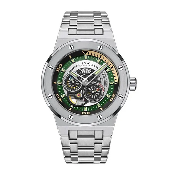Đồng Hồ Nam I&W Carnival IW619G-DT (IW619G9) Automatic Màu Xanh Bạc