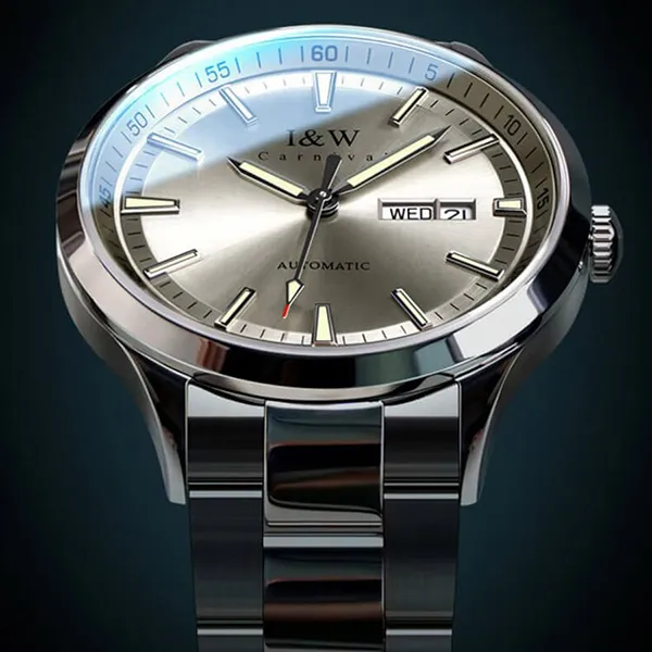 Đồng Hồ Nam I&W Carnival IW622G-DT (IW622G3) Automatic Màu Vàng Bạc