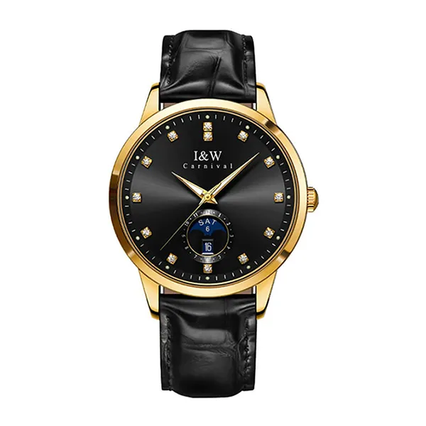 Đồng Hồ Nam I&W Carnival IW625G-DD (IW625G11) Automatic Màu Đen Vàng - Đồng hồ - Vua Hàng Hiệu
